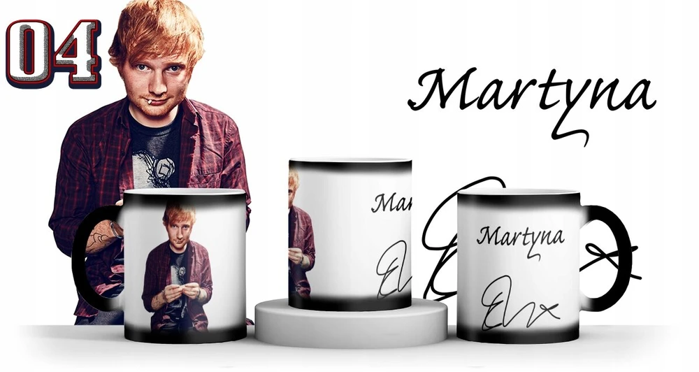Magiskas puodelis Ed Sheeran + vardas + dėžutė