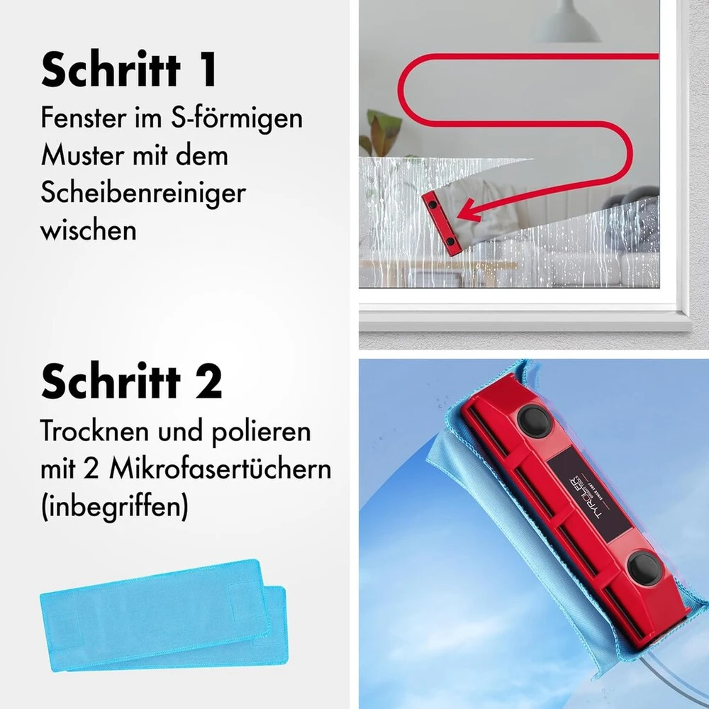Magnetinis langų valytuvas "tyroler Glider"