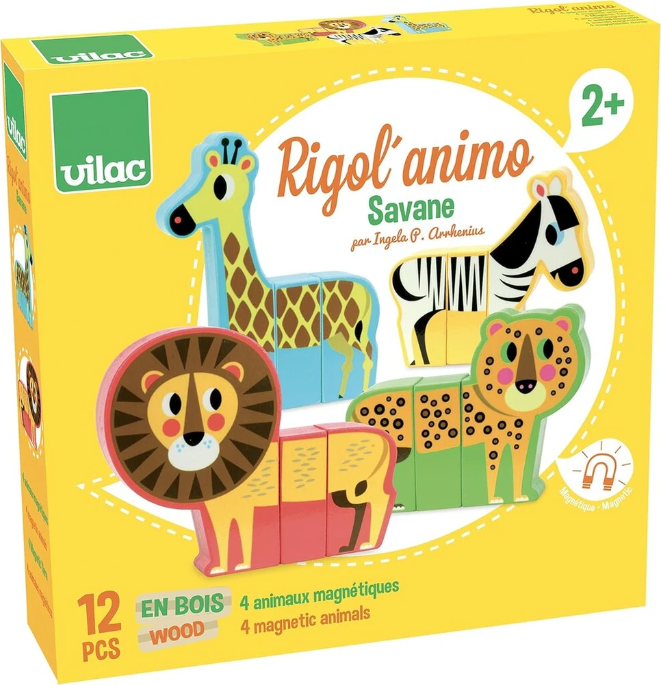 Magnetinis savanos gyvūnų rinkinys Vilac Vilac7703
