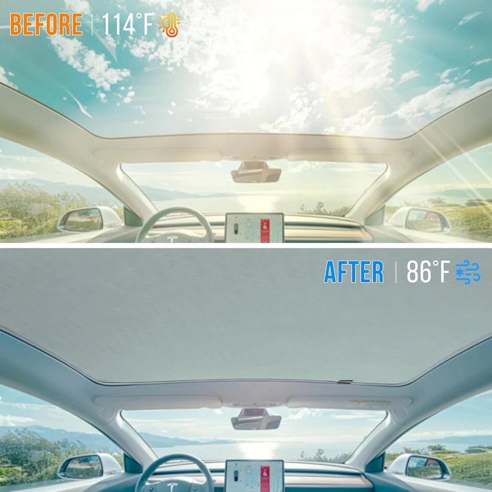 Magshade stogo saulės skydelis, skirtas Tesla Model Y