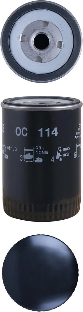 Mahle oc 114 tepalo filtras užsukamas filtras 93mm t. tinka chevrolet corvette convertible (1yy)