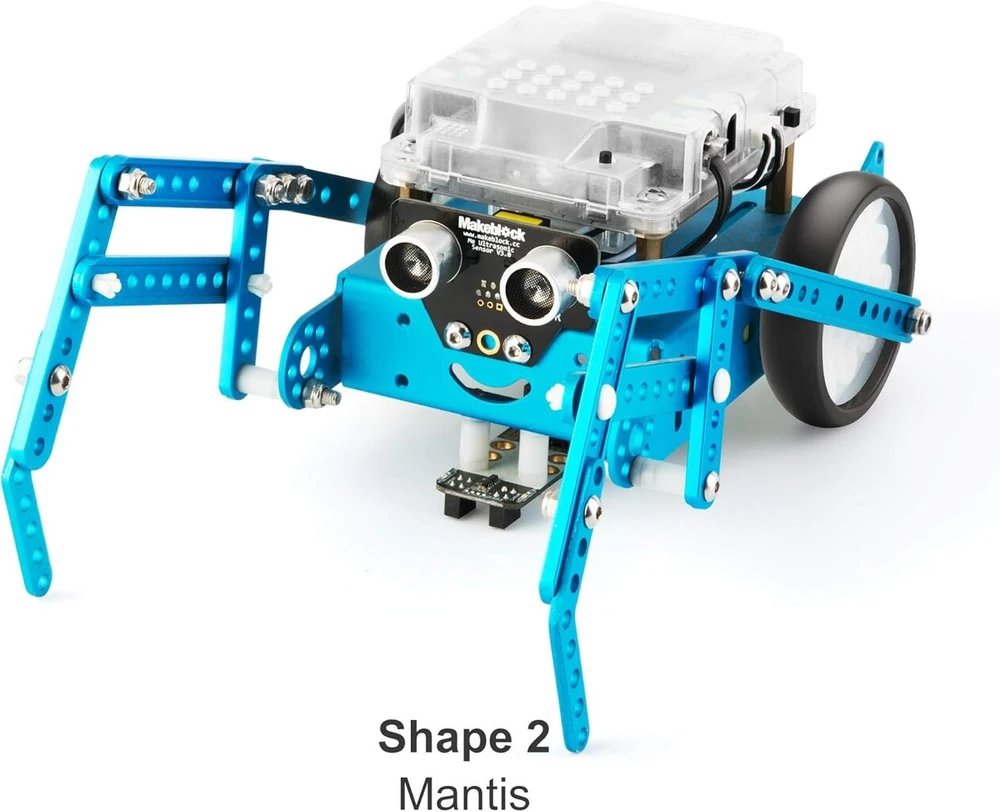 Makeblock Mbot priedų rinkinys, 6 kojų robotas, roboto 3-in-1 išplėtimo rinkinys, trys formos, vabalas/maldininkas/pašėlusi varlė