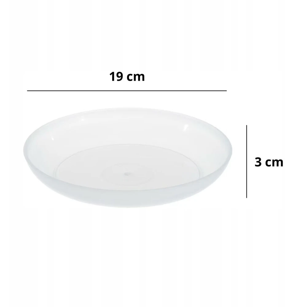Malwo 50x bespalvis plastmasinis stovas gėlių vazonams orchidėjoms 19cm