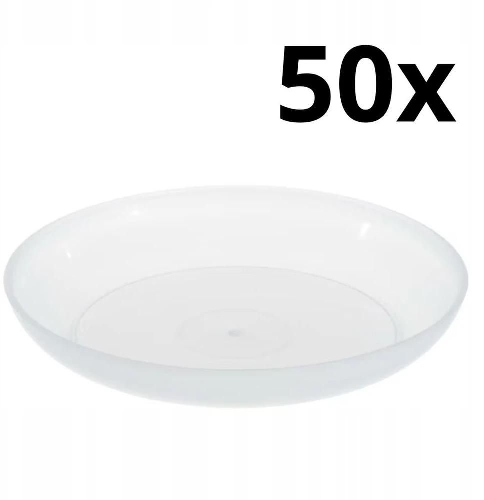 Malwo 50x bespalvis plastmasinis stovas gėlių vazonams orchidėjoms 19cm
