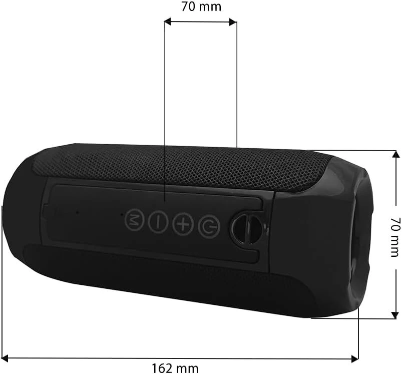Kompiuterio kolonėlės Manta nešiojama bluetooth kolonėlė - Party Speaker 2 x 5 W - Boombox Fm/usb/micro Sd Kortelė/aux-in - Laisvų rankų įranga - Patobulintas žemų dažnių garsas - Spk12go