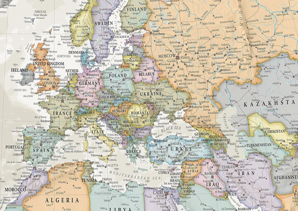 Maps International Klasikinis pasaulio žemėlapis