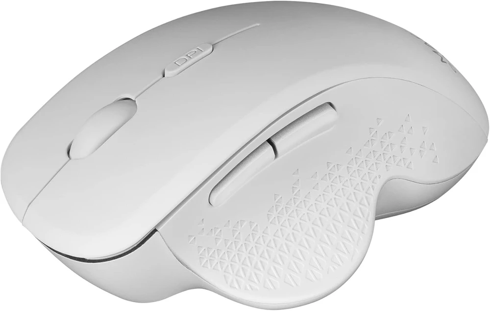 Kilimėlis Mars Gaming Mmwergow Belaidė ergonominė pelė, skirta Ps4/ps5/XBOX/pc/mac, balta