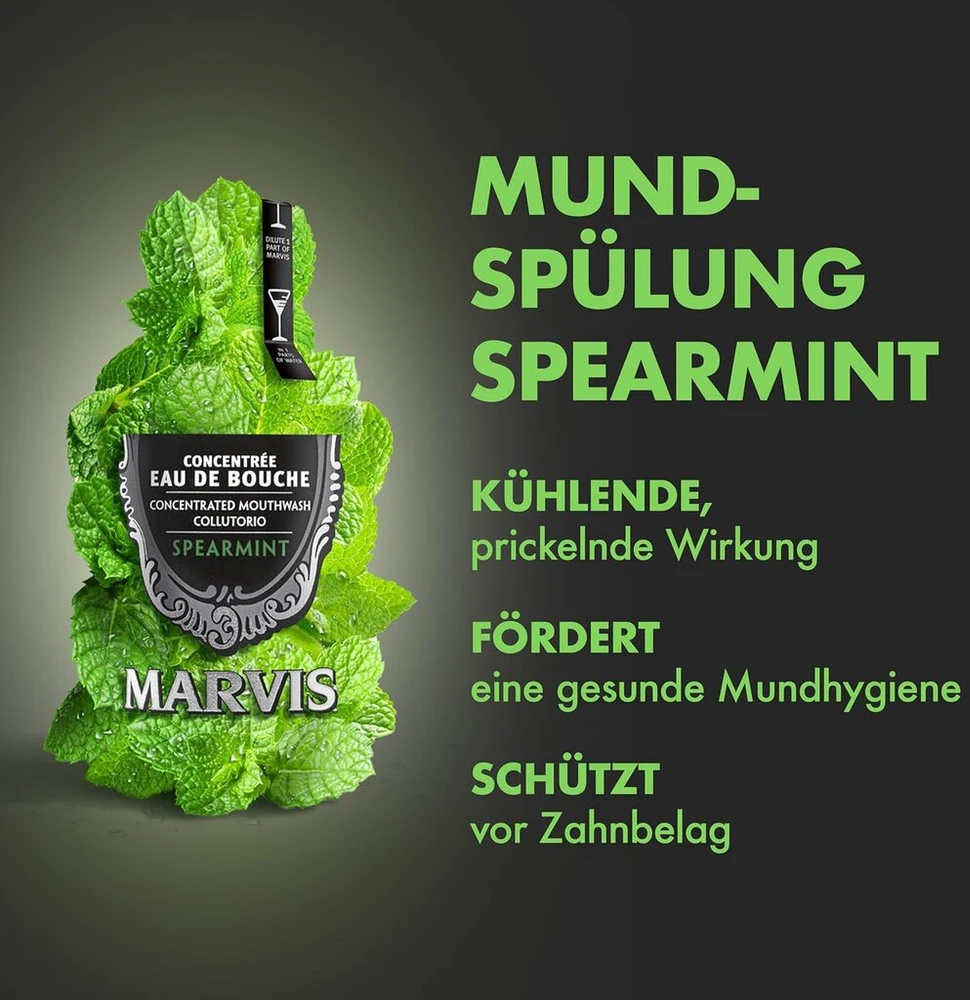 Marvis Spearmint burnos skalavimo koncentratas 120ml