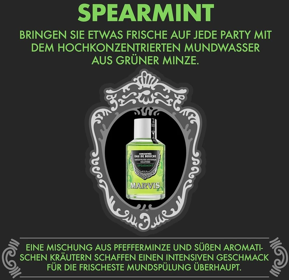 Marvis Spearmint burnos skalavimo koncentratas 120ml