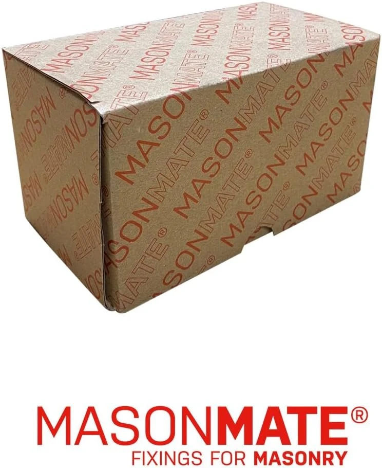 Masonmate Mamlsam1280 M12 x 80mm (25) šešiabriauniai įvoriniai inkarai, sidabriniai