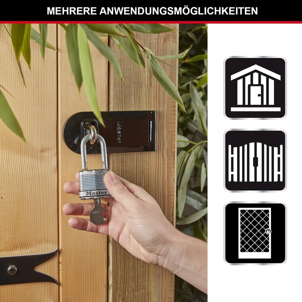 Master Lock spynos, laminuoto plieno, 3 vnt. komplektas