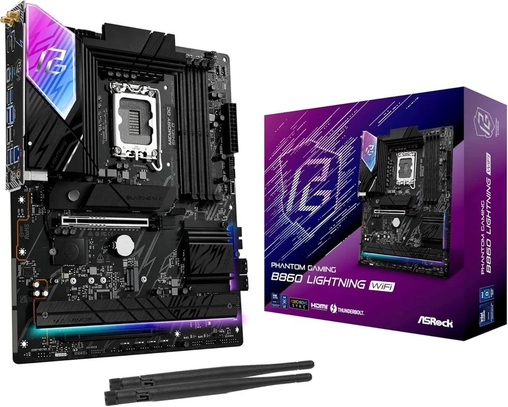 Mb Asrock Intel 1851 B860 Lightning Wifi