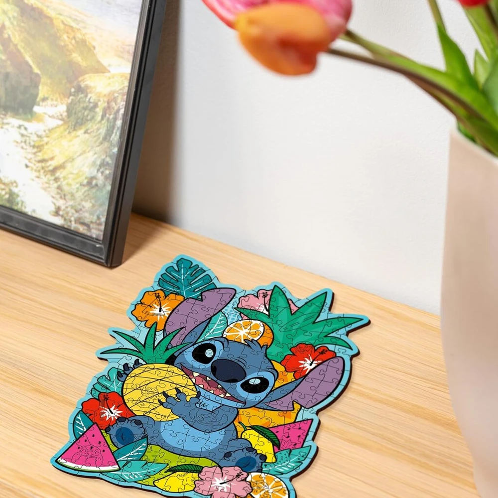 Medinė dėlionė Ravensburger Disney Stitch 150 detalių su figūrėlėmis