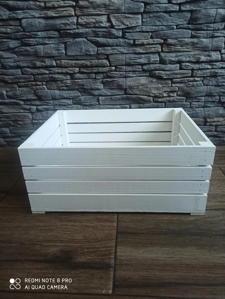 Medinė dėžutė gėlėms, stovas, 36 cm