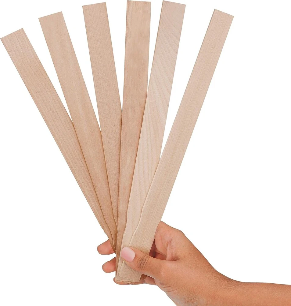 Medinės maišymo lazdelės amatams, 40 vnt., 30 cm