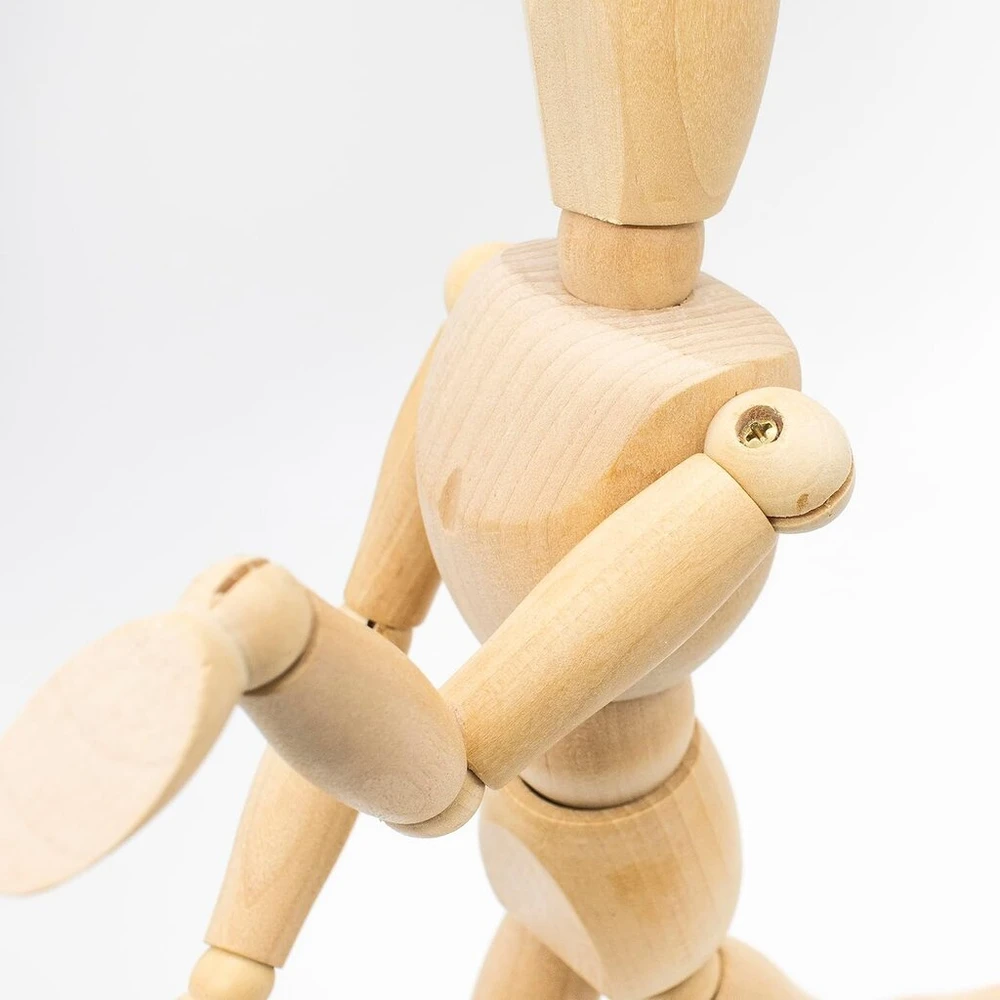 Medinis manekenas piešimui - 30 cm, vyriškas, lankstus