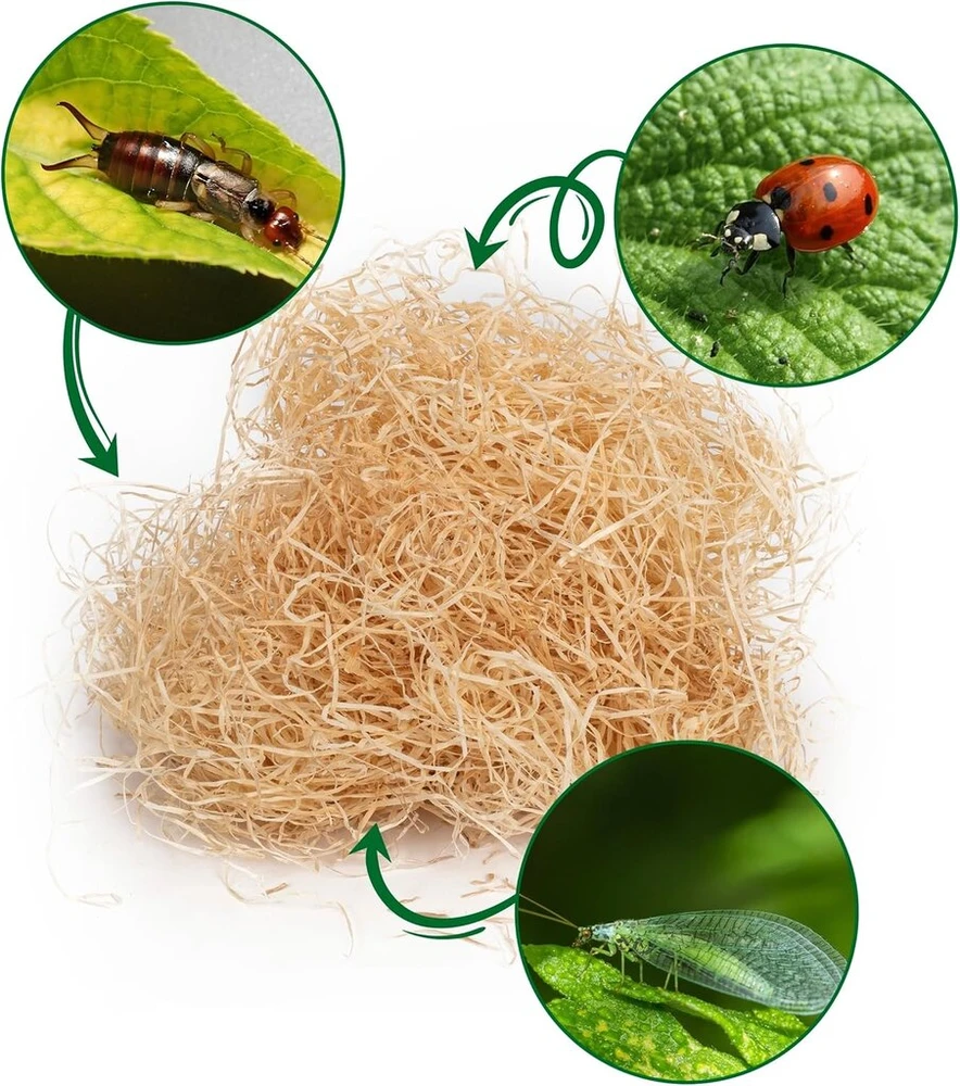 Medžio vilnos užpildas vabzdžių viešbučiams, ~75g