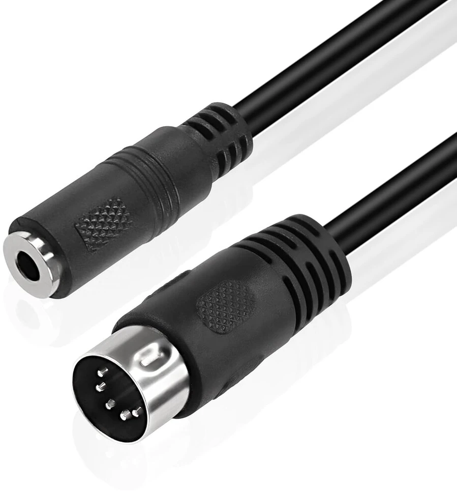Stiprintuvas Meiriyfa 5-pin Din Midi į 3.5 mm Trs garso kabelis, 1m