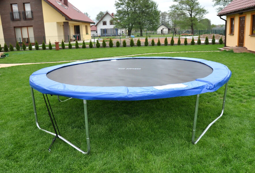 Mėlynas spyruoklių uždangalas batutui 366 cm