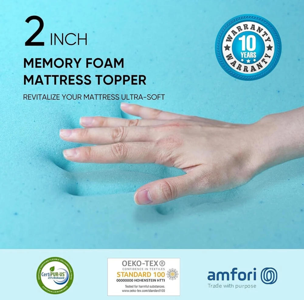 Čiužinys Memory foam antčiužinis 90 x 200 cm H2 H 3.10 cm aukščio, antčiužinis su nuimamu pūkų užvalkalu ir geliniu putų poliuretanu, minkštas ir patogus antčiužinis