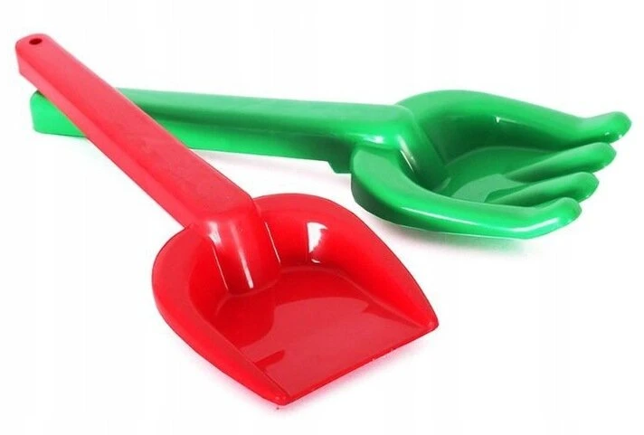 Mentelė plastikinis smėlio grėblys 21 cm