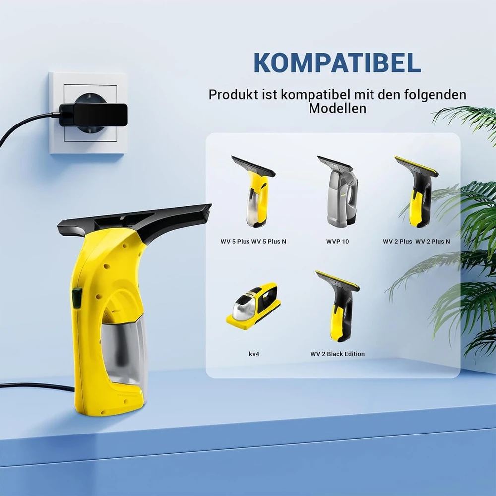 Merom 5.5v Įkroviklis Kärcher langų valytuvams Kv4 Wv2 Wv5 Wv6