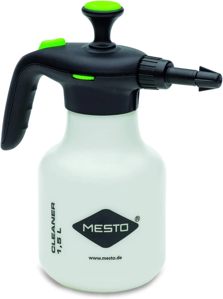 Mesto 3132bg slėginis purkštuvas (talpa 1,5 l, paviršių valymui, purkštuvas, plastikinis konteineris su užpildymo skale, darbinis slėgis 3 barai) 3132bg, baltas