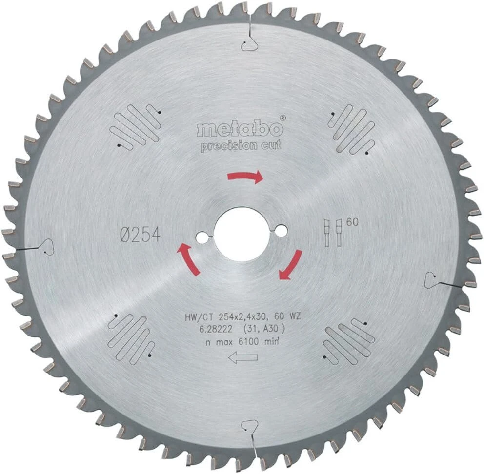 Metabo 628035000 diskinis pjūklo diskas Hw/ct 190x30, 48 Wz, žalias