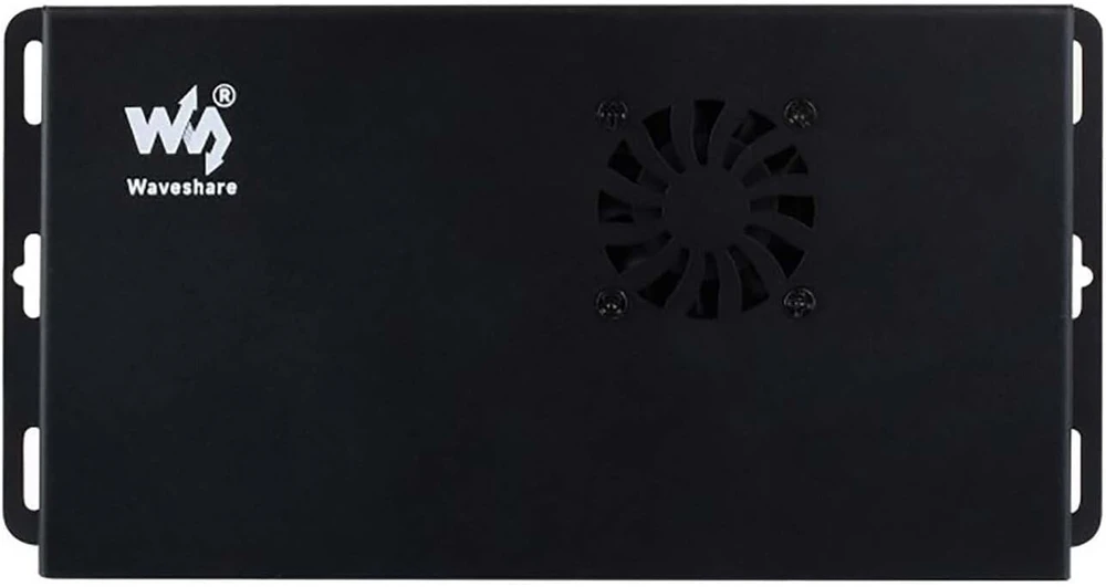 Metalinis korpusas, skirtas raspberry pi compute module 5 io board cm5, mini pc korpusas su aušinimo ventiliatoriumi, 40pin gpio adapteris, atsparus dulkėms, sieninis laikiklis, skirtas pramoniniams ir „pasidaryk pats“ pi projektams