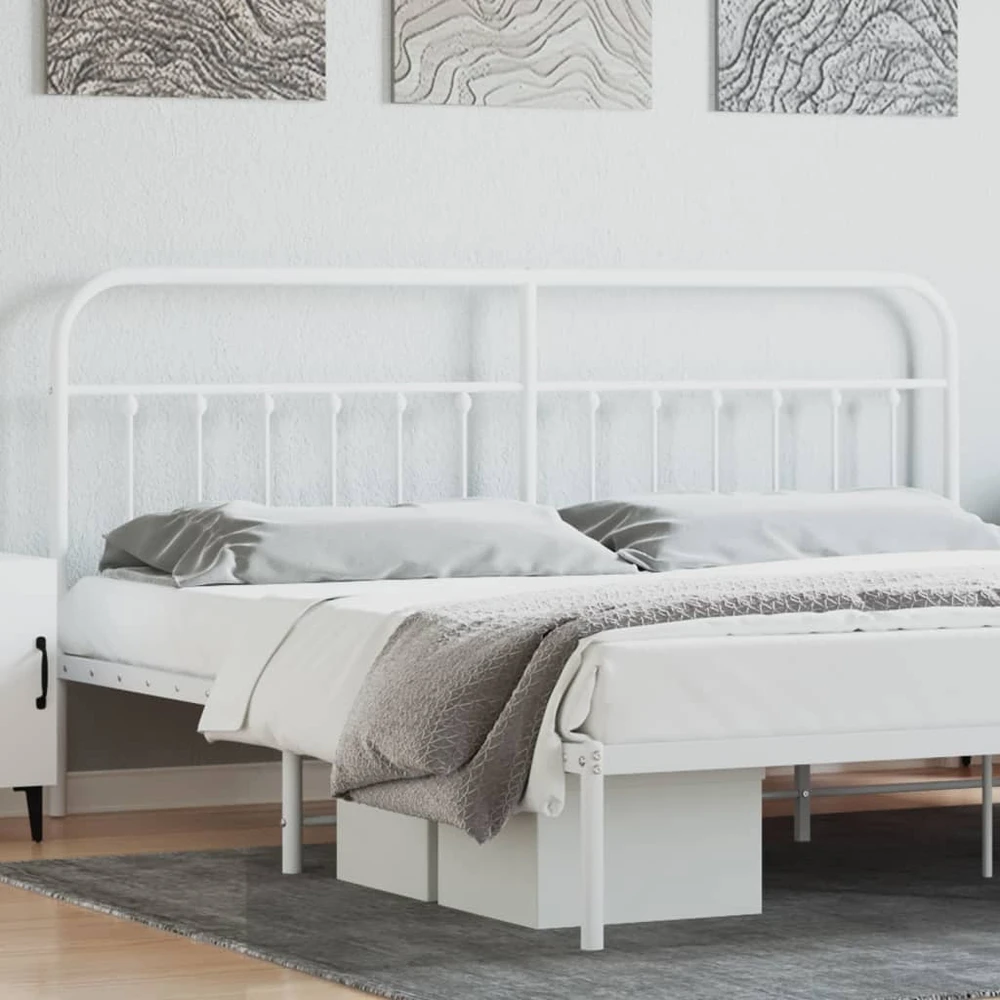 Lova Metalinis pakaitinis galvūgalis, baltos spalvos, 200cm