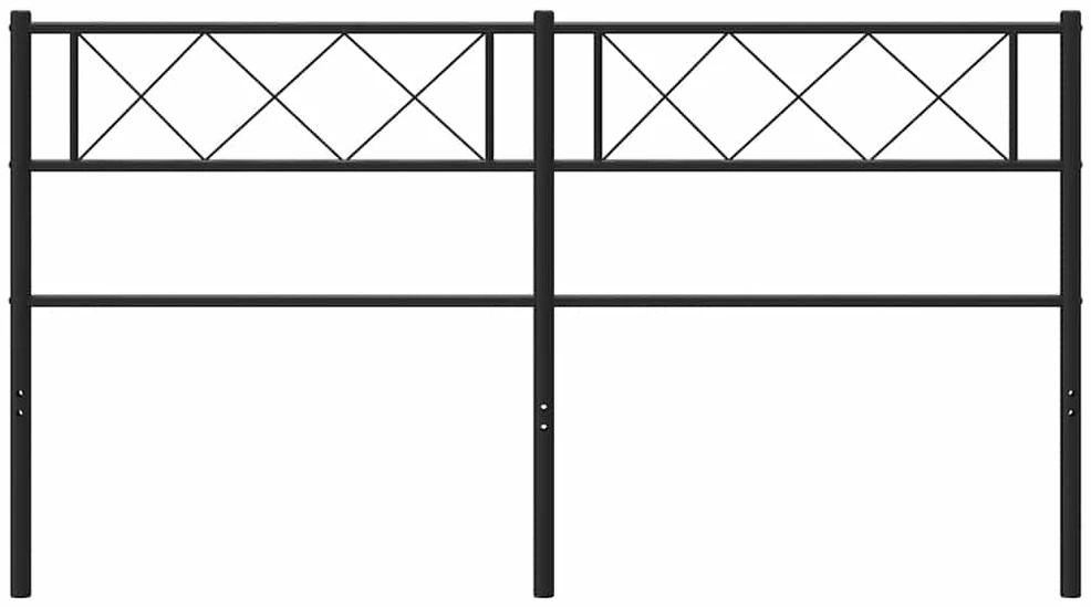 Lova Metalinis pakaitinis galvūgalis, juodos spalvos, 120cm