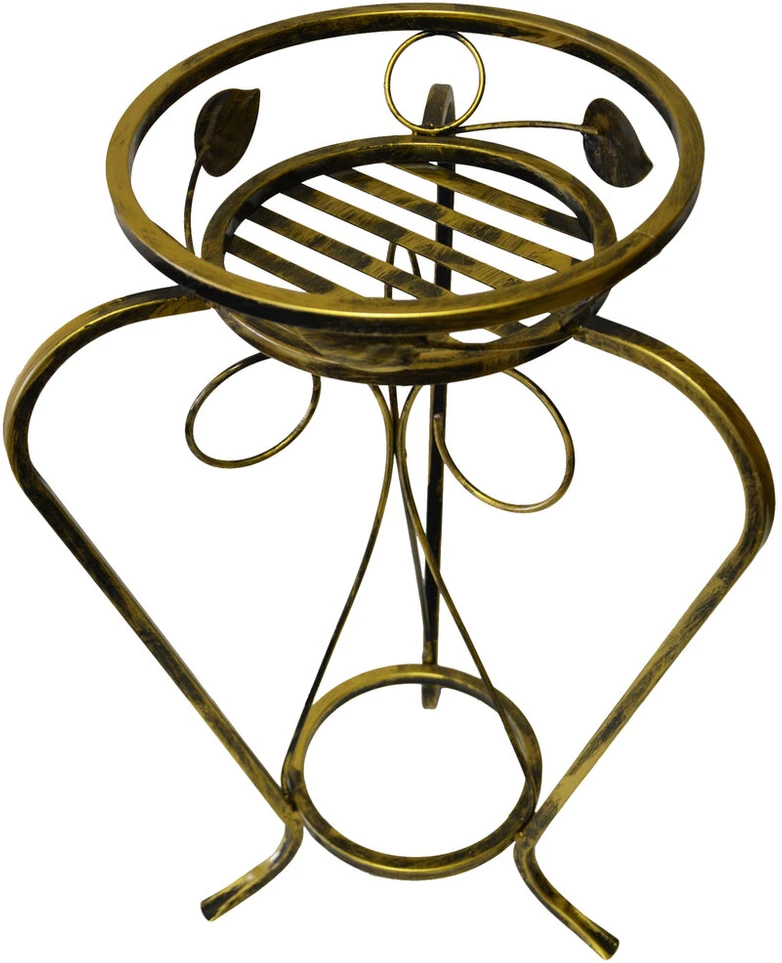 Metalinis stovas 1 gėlių vazonui, metalinis stovas gėlėms, 60 cm