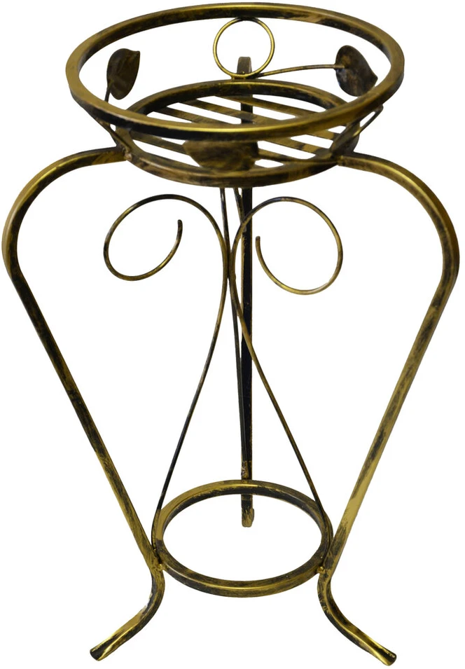 Metalinis stovas 1 gėlių vazonui, metalinis stovas gėlėms, 60 cm