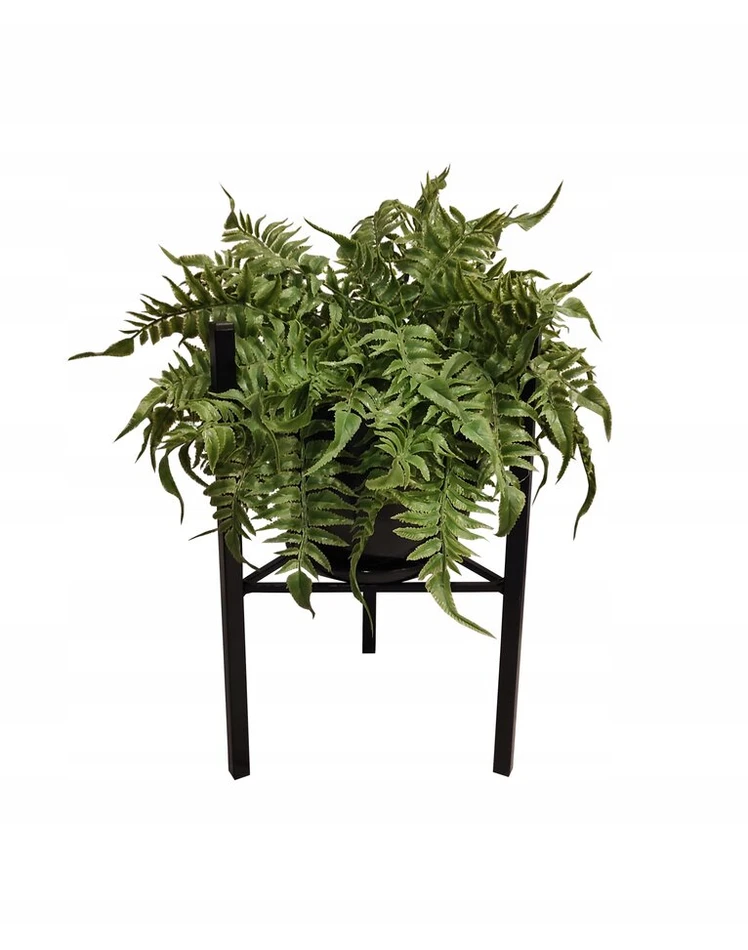 Metalinis stovas gėlėms "loft" 40cm, juodas