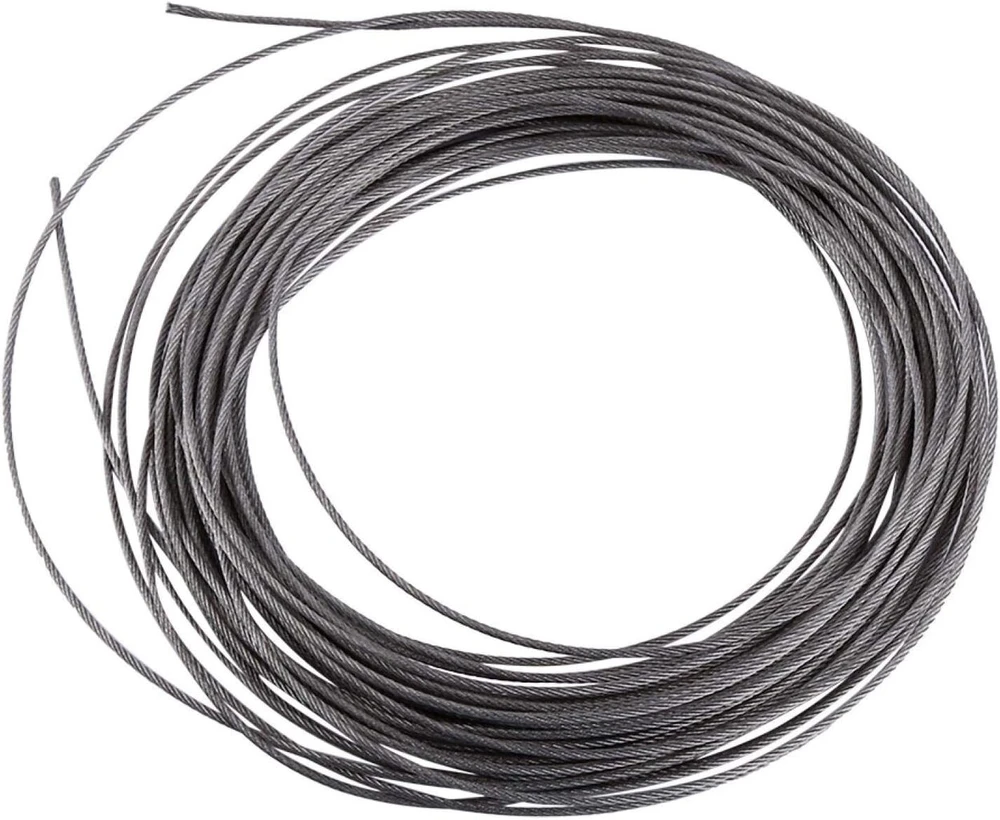 Metalinis trosas, 15 metrų 304 nerūdijančio plieno kabelio vielos lyno skersmuo 1,5 mm