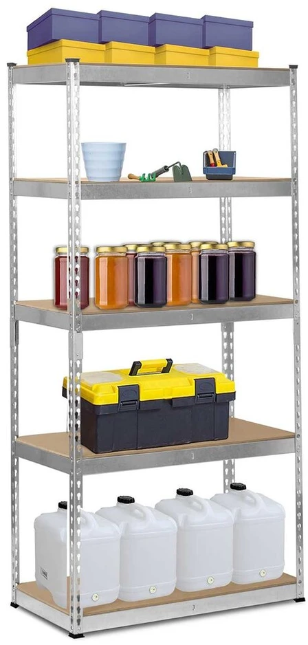 Metalo sandėlio stovas 183 x 90 x 45 cm Humberg HR-700 Sidabras