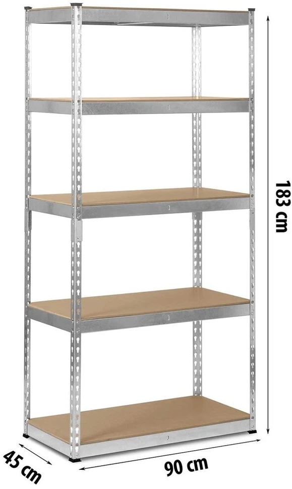 Metalo sandėlio stovas 183 x 90 x 45 cm Humberg HR-700 Sidabras