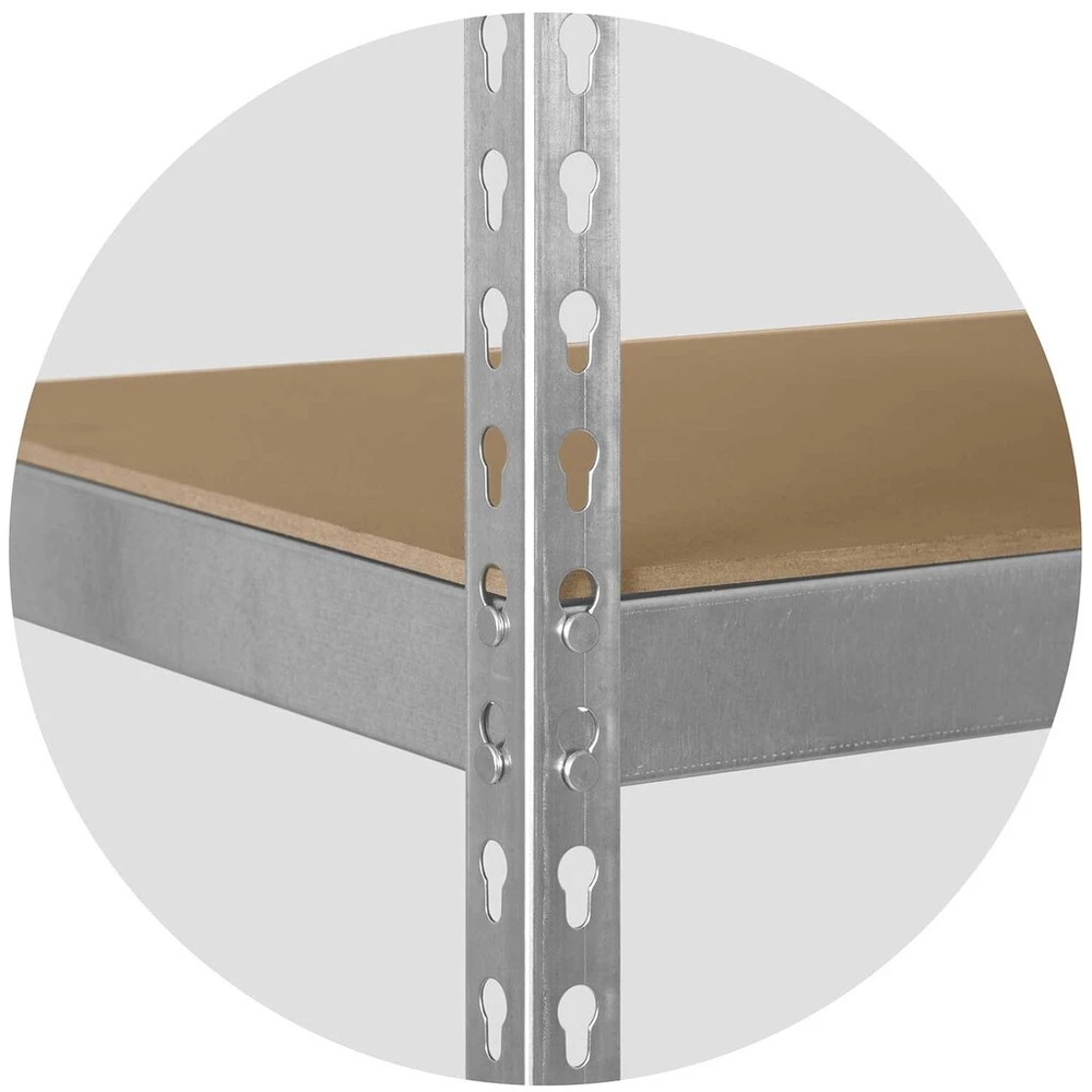 Metalo sandėlio stovas 183 x 90 x 45 cm Humberg HR-700 Sidabras