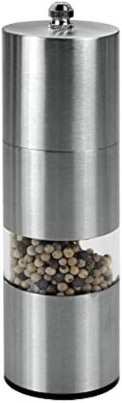 Metaltex prieskonių malūnėlis su keraminiu malimo mechanizmu, akrilas/nerūdijantis plienas, sidabrinis, 16 cm