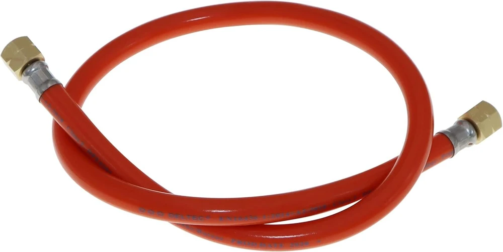 Meter Star 1lb propano dujų baliono ir mažo butano kanistro reguliuojamas reguliatoriaus rinkinys su 80 cm ilgio žarna G1/4 colio kairiuoju sriegiu ir 1/2 colio užspaudžiamu universaliu sriegiu dujinėms viryklėms, kepsninėms, stovyklavimui