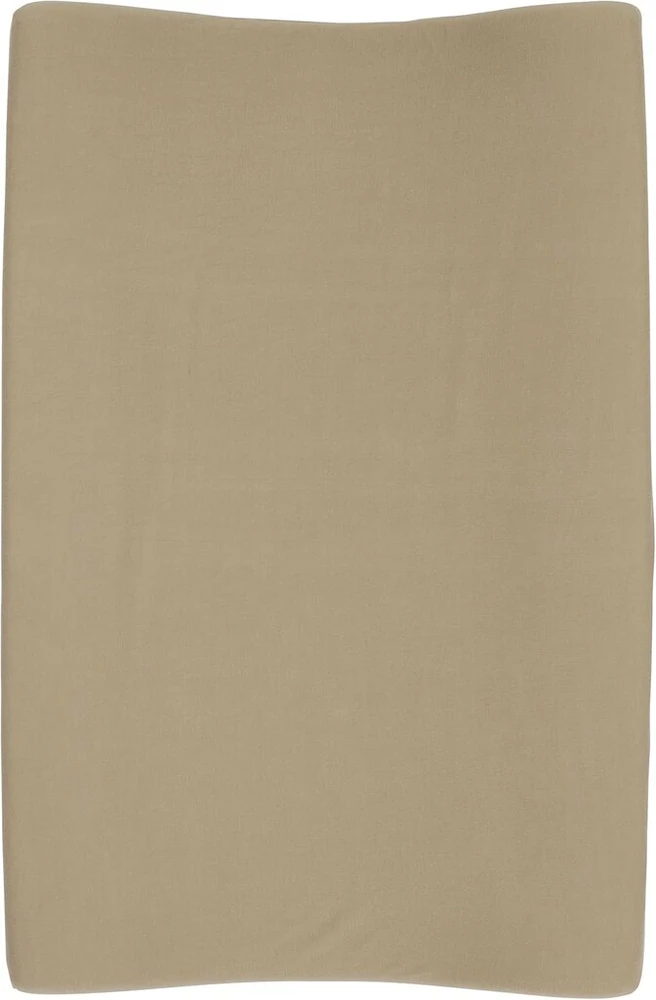 Meyco Baby Basic jersey vystymo kilimėlio užvalkalas (švelnus ir draugiškas odai, pagamintas iš 100% medvilnės, skalbiamas, lengvai prižiūrimas, galima džiovinti džiovyklėje, dydis: 50 x 70 cm), taupe