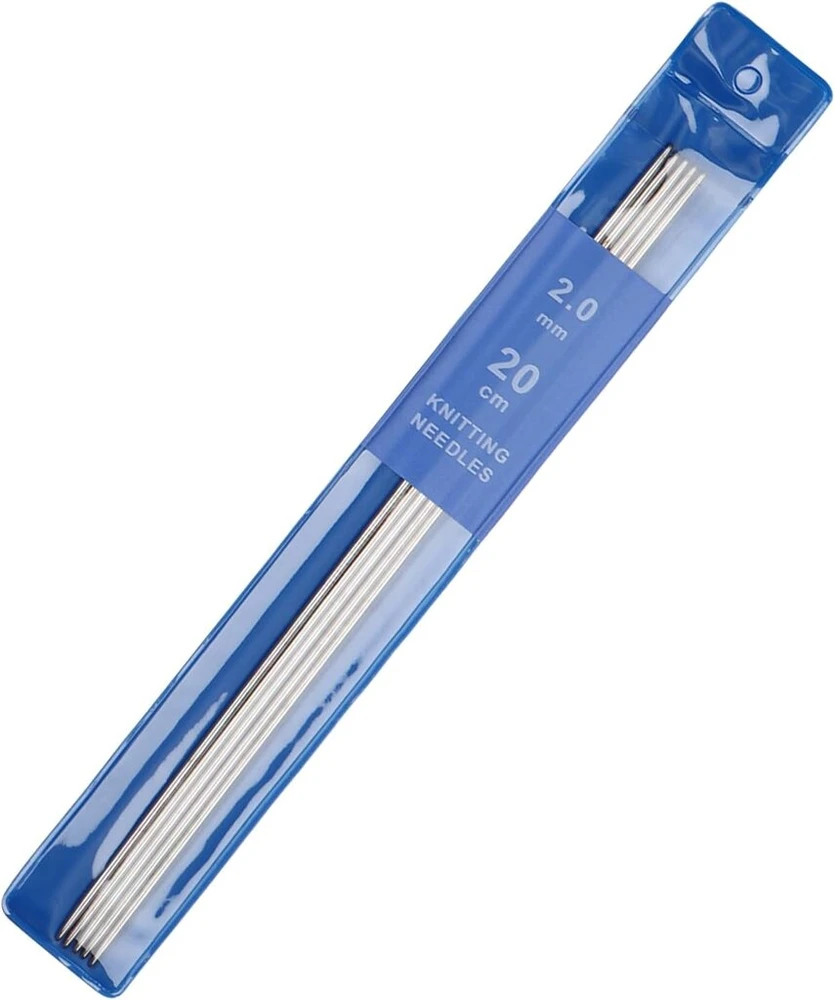 Mezgimo virbalai 2.0 mm, 20 cm ilgio, nerūdijančio plieno, 5 vnt.