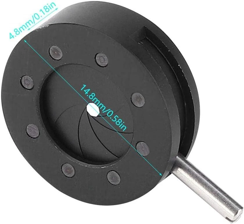 Mikroskopas Mikroskopo reguliuojama diafragma Sk6 Sk8 Sk12 Sk23 Sk25 mikroskopo irisinis adapteris optinė membrana mikroskopui (sk8)
