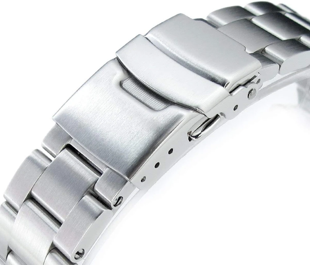 Miltat 20 mm apyrankė, skirta Seiko Skx013, Super-o Solid 316l šlifuotas nerūdijantis plienas, sidabrinė, Classic