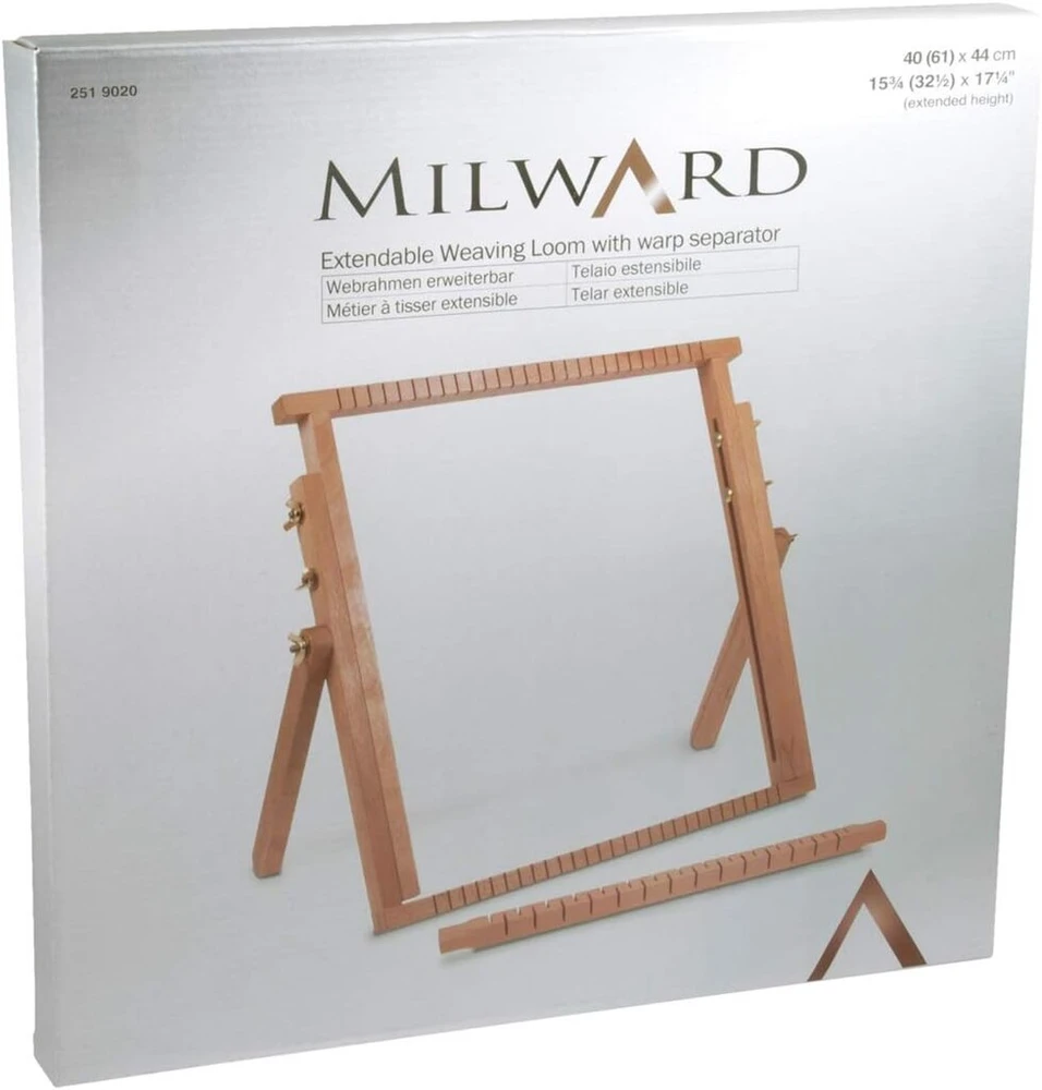 Milward audimo staklės: prailginamos: buko mediena, 40x40-61cm