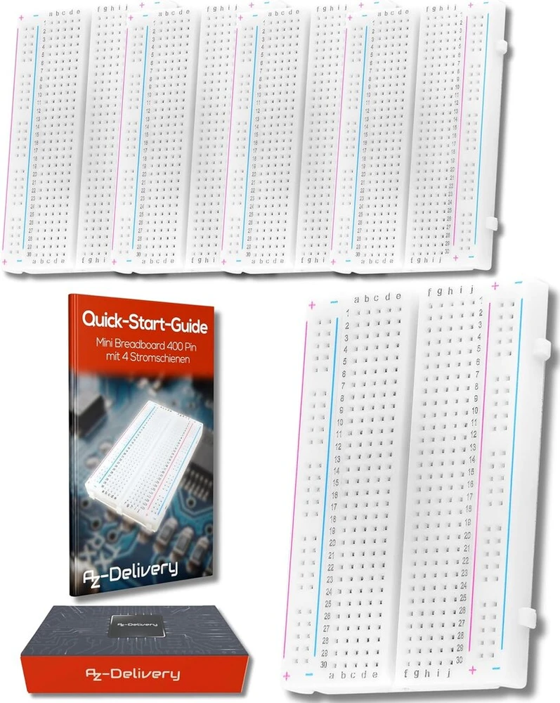 Mini Breadboard 400 kontaktų, litavimo nereikalaujanti plokštė