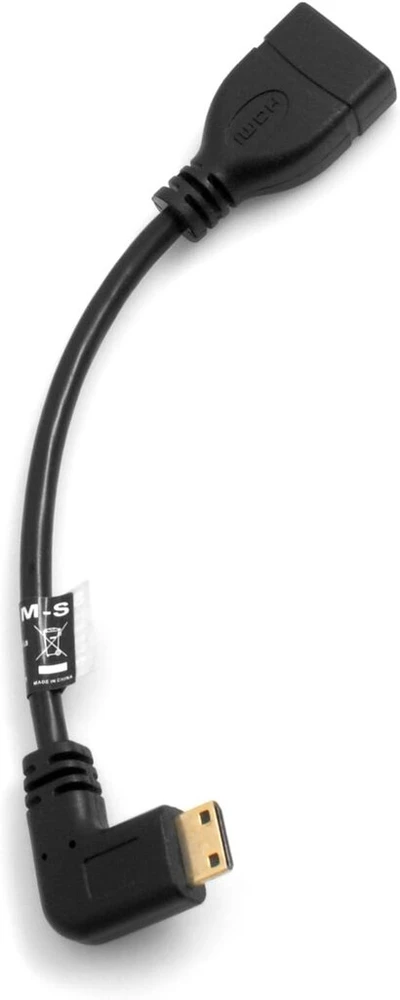 Mini Hdmi kampinis adapteris į Hdmi laidas, 16 cm