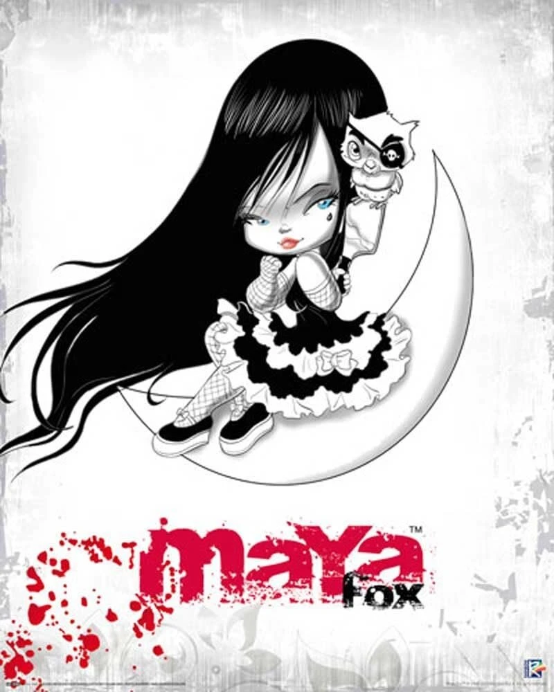 Mini plakatas Maya Fox Moon ir aksesuaras