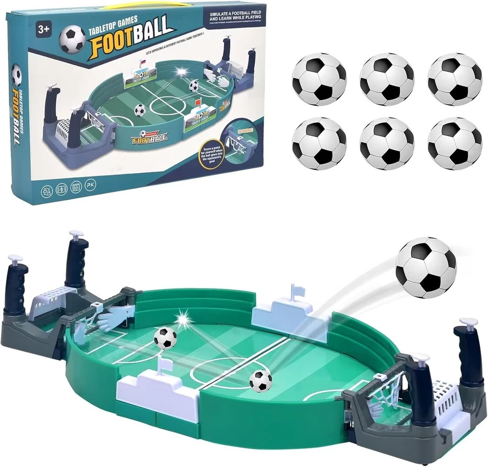 Mini stalo futbolo žaidimas su 6 kamuoliukais