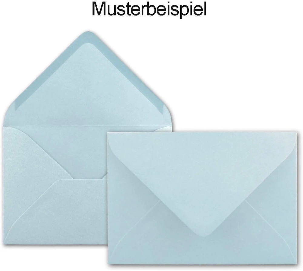 Mini vokai – 5,2 x 7,6 cm – su drėgnu uždarymu gėlių sveikinimams, atvirukams, pakabukams ir piniginėms dovanoms, Farbenfroh by Gustav Neuser